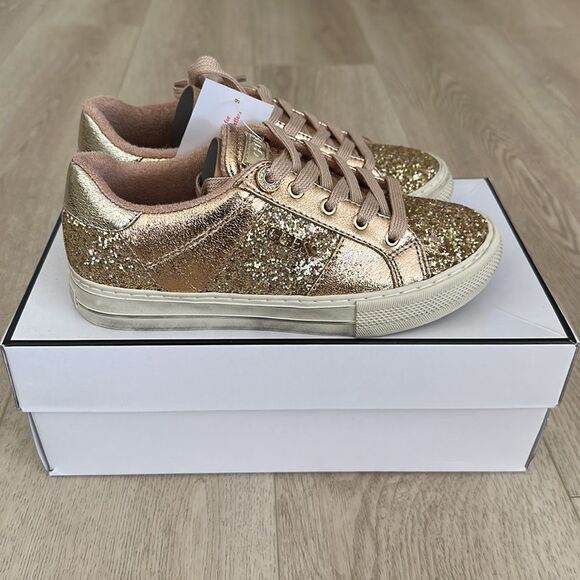 Gold glittered sneakers - Picture 2 of 15